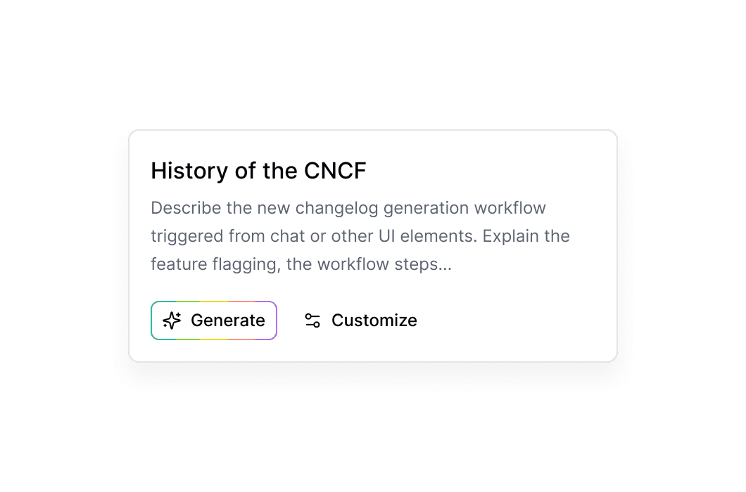 Auto Generate New Docs