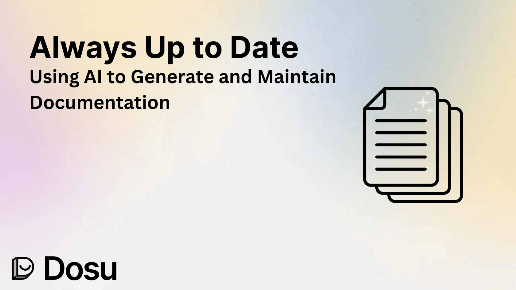 Always Up to Date: Using AI to Generate and Maintain Documentation