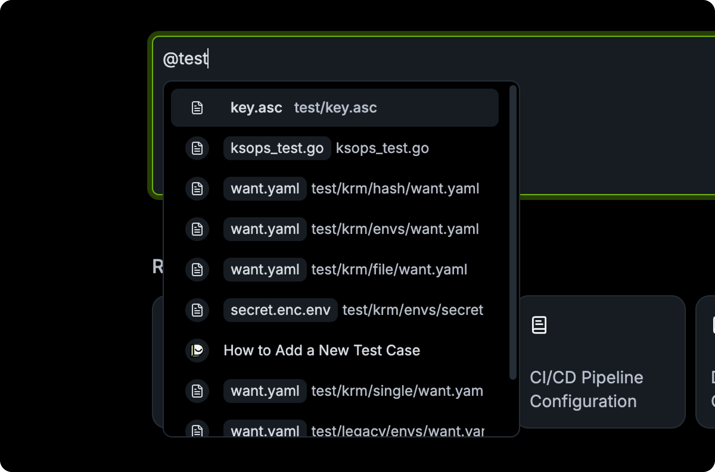 Mentioning files from GitHub to Ask Dosu